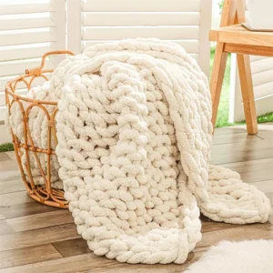 Chunky Knit Throw Blanket
