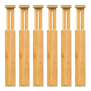 Adjustable Bamboo Drawer Dividers